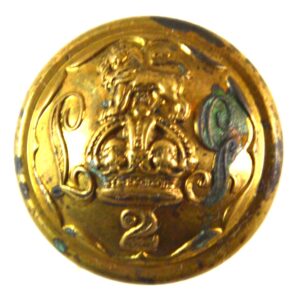 2nd Life Guards Officer Button (King's Crown, 1901-1922 Pattern) - 25mm