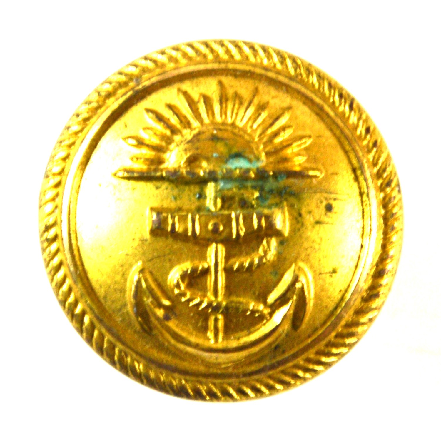 Peninsula and Oriental (P&O) Steam Navigation Company Officer Quality Gilt Button (Smooth Background) - 23.5mm