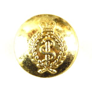 Royal Army Medical Corps (RAMC) Anodised Button (Queen's Crown, 1953-2022 Pattern) - 19mm