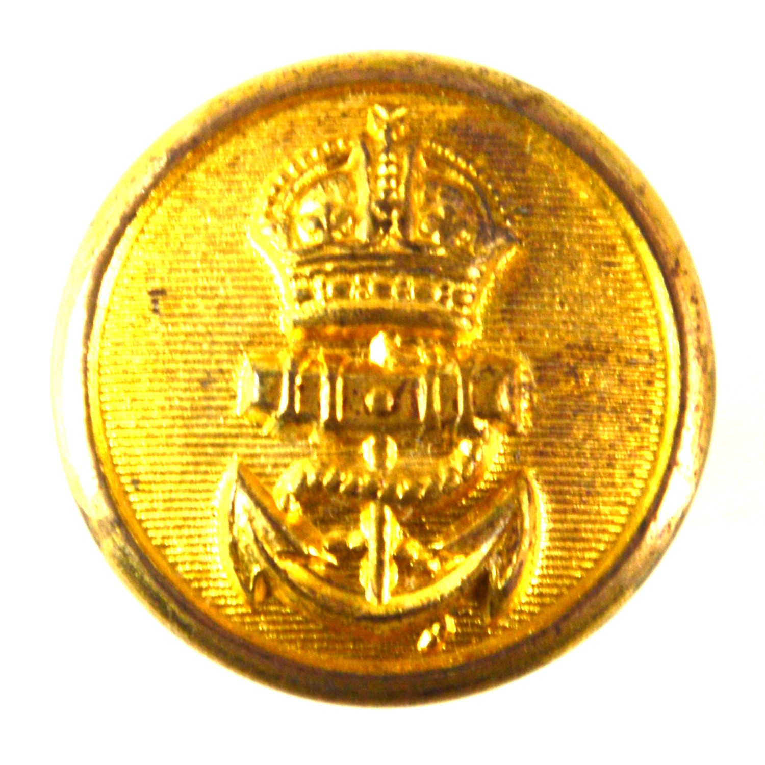 Royal Navy Gilt Button (King's Crown, 1901-1953 Pattern) - 23.5mm