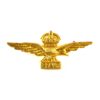 Royal Air Force (RAF) 1-Piece Side Hat Cap Badge (King's Crown) - Restrike