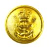 Royal Navy Gilt Button, Queen's Crown (4-Hole Reverse) - 23mm