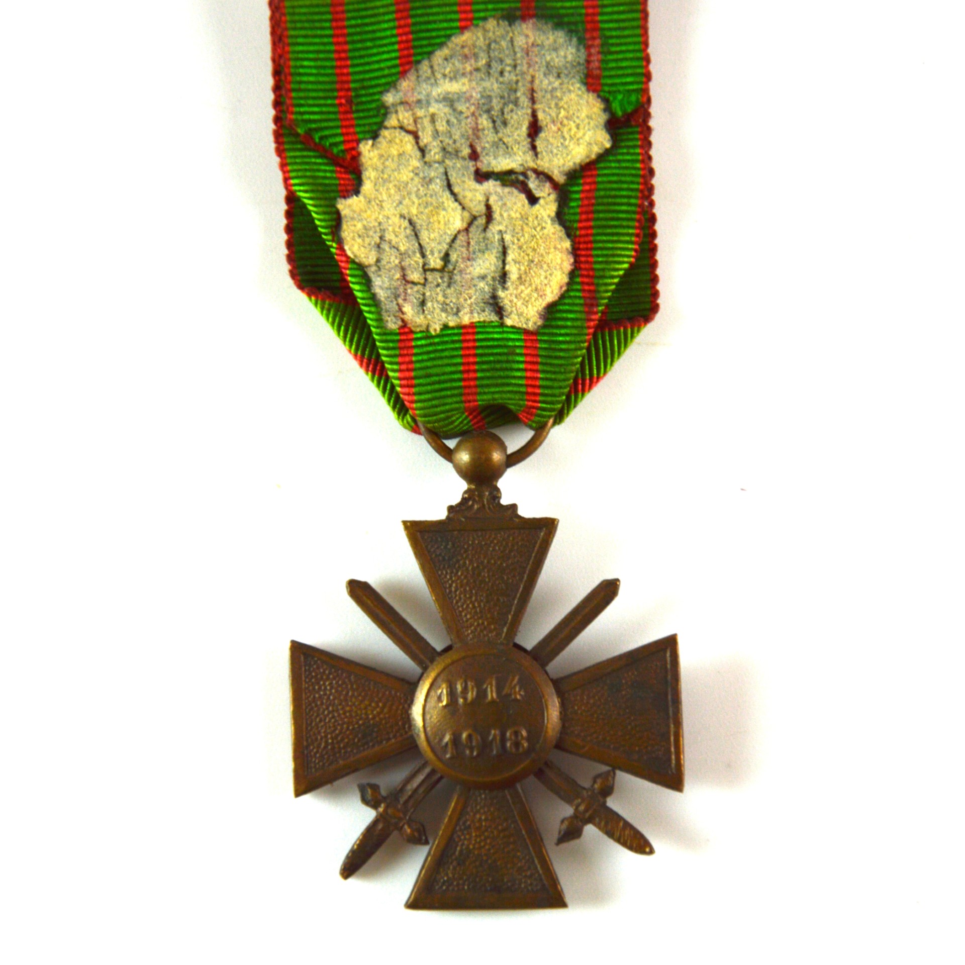 French Croix de Guerre 1914-1918 Medal with Silver Star - Image 2