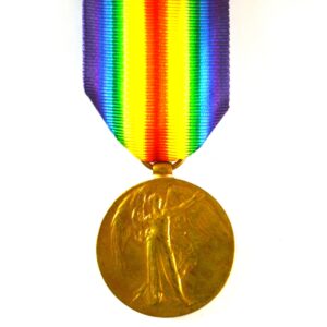 Victory Medal, Private Ernest Reed, 1/5th Battalion, Norfolk Regiment