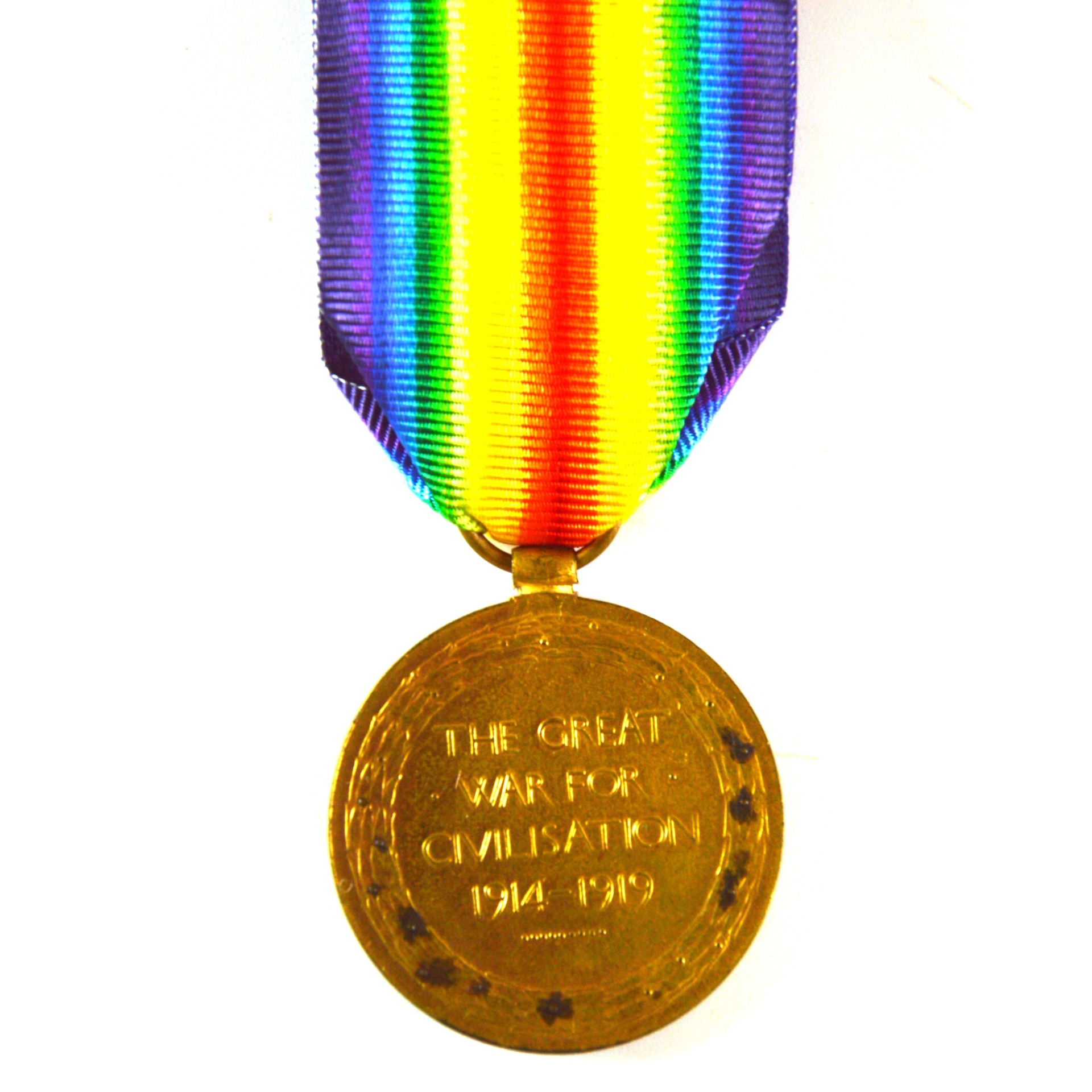Victory Medal, Private Ernest Reed, 1/5th Battalion, Norfolk Regiment - Image 2