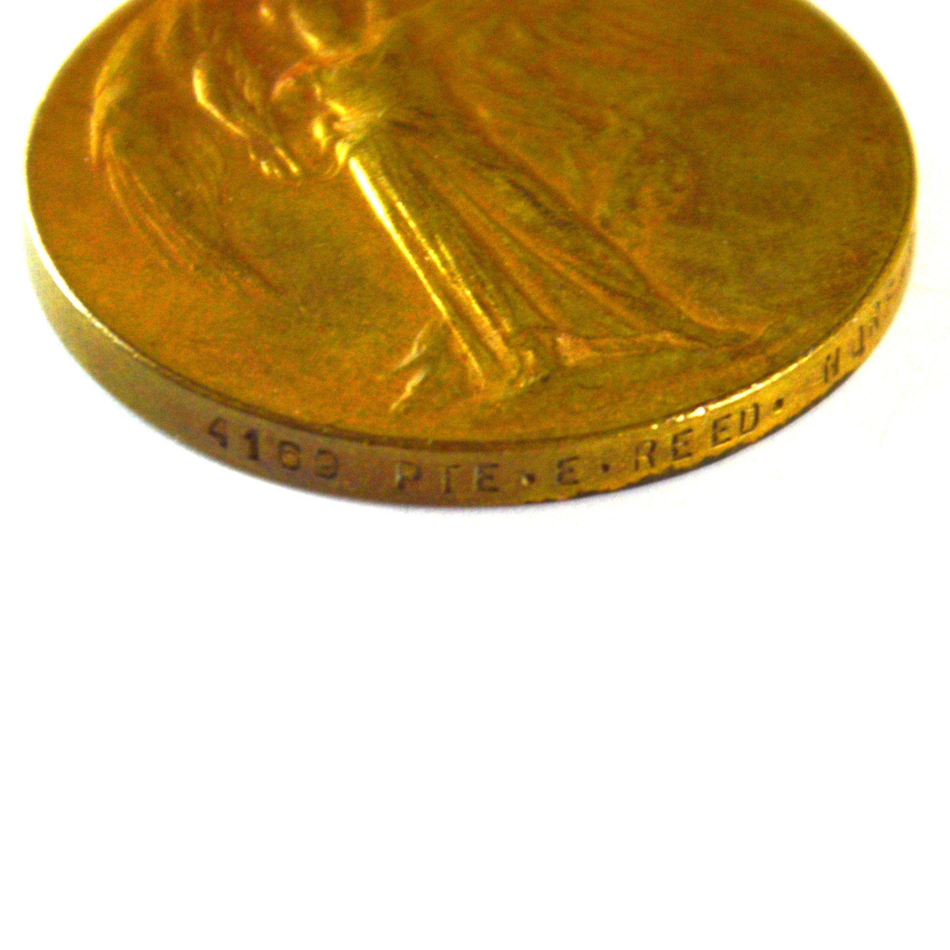 Victory Medal, Private Ernest Reed, 1/5th Battalion, Norfolk Regiment - Image 4