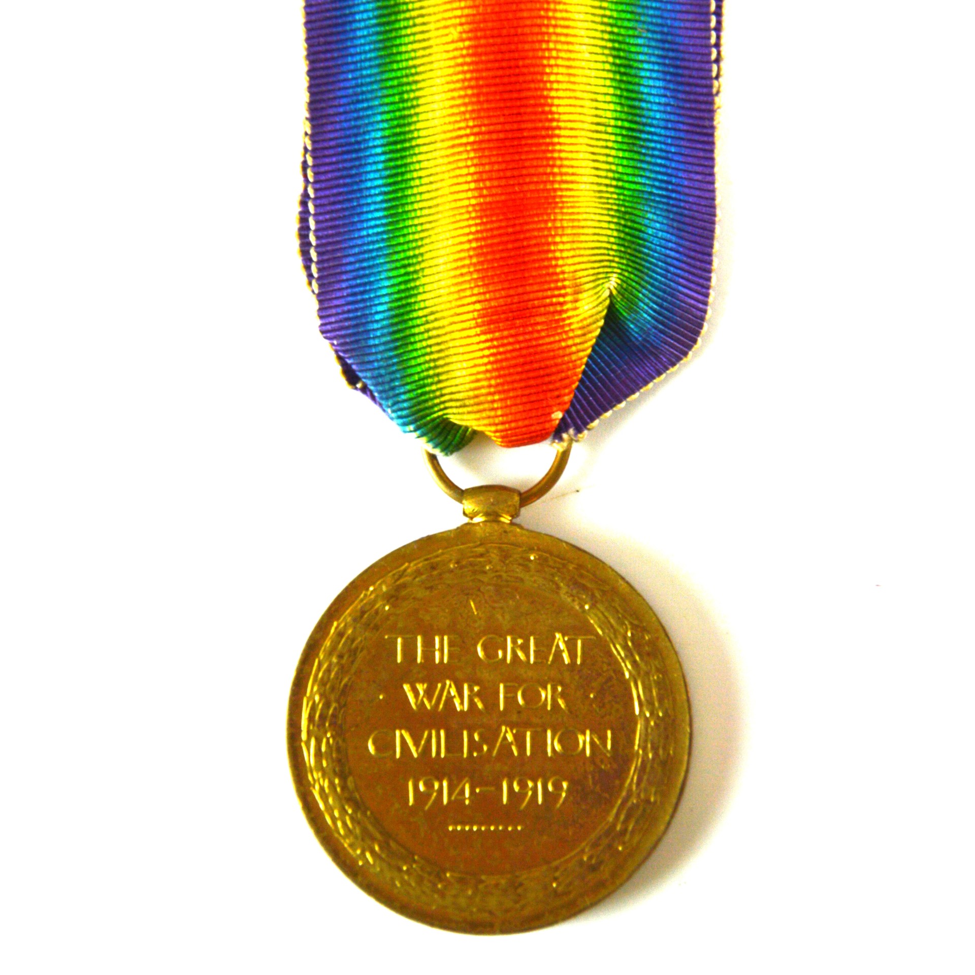 Victory Medal, Sapper Sidney Vaughan Slade, Royal Engineers (Silver War Badge Recipient) - Image 2