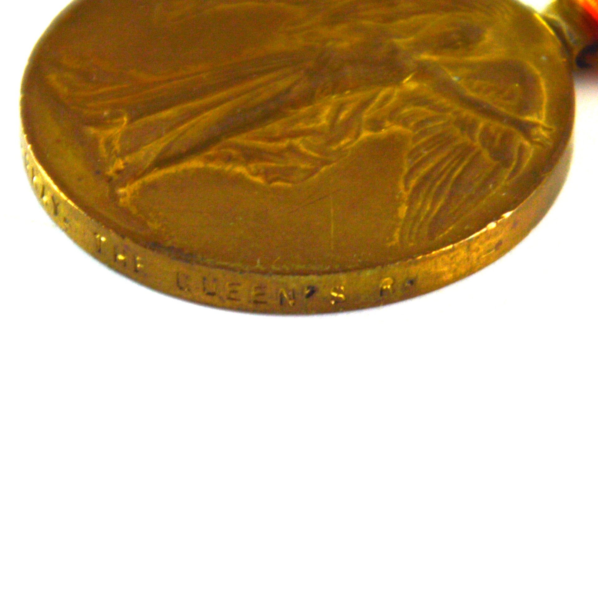 Victory Medal, Private Herbert Gray, Queen's (Royal West Surrey) Regiment (Silver War Badge Recipient) - Image 3