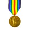 Victory Medal, Private William Ewart Fuller, 13th (West Ham) Battalion, Essex Regiment (later Lance Corporal, Silver War Badge Recipient)