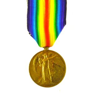 Victory Medal, Private William Ewart Fuller, 13th (West Ham) Battalion, Essex Regiment (later Lance Corporal, Silver War Badge Recipient)