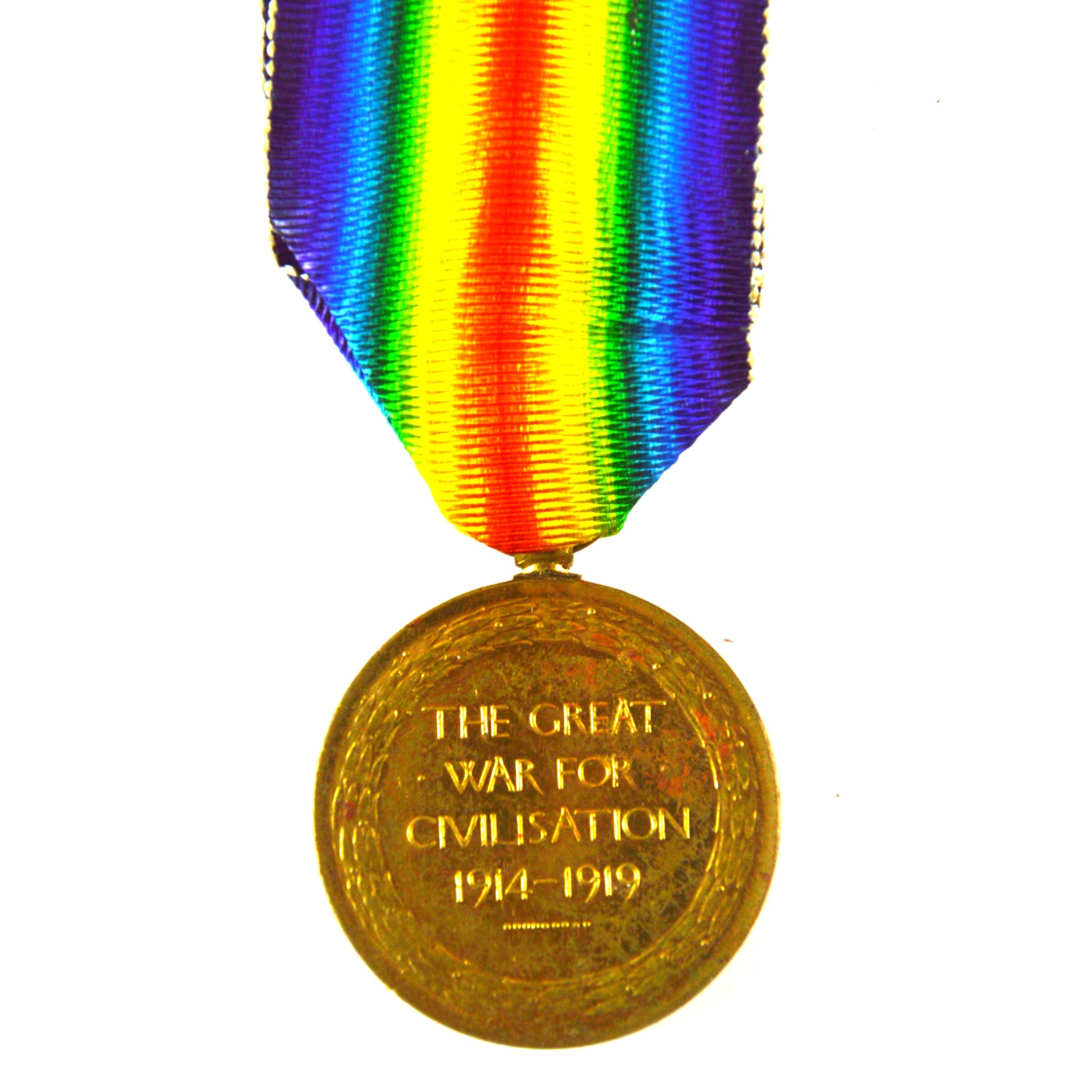 Victory Medal, Private William Ewart Fuller, 13th (West Ham) Battalion, Essex Regiment (later Lance Corporal, Silver War Badge Recipient) - Image 2