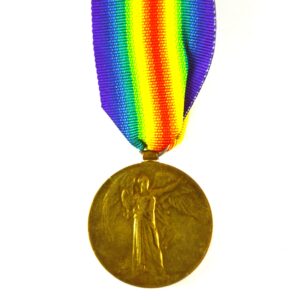Victory Medal - Private Edward Elliott, 1/1st Sherwood Rangers Yeomanry