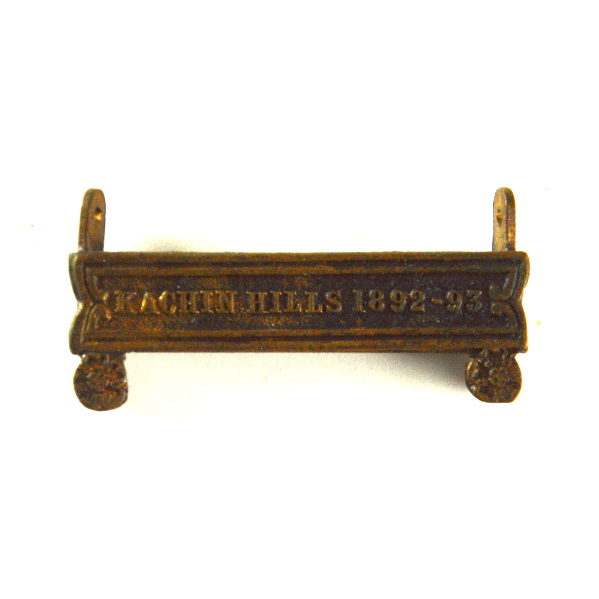 Kachin Hills 1892-93 Bronze Clasp - Original