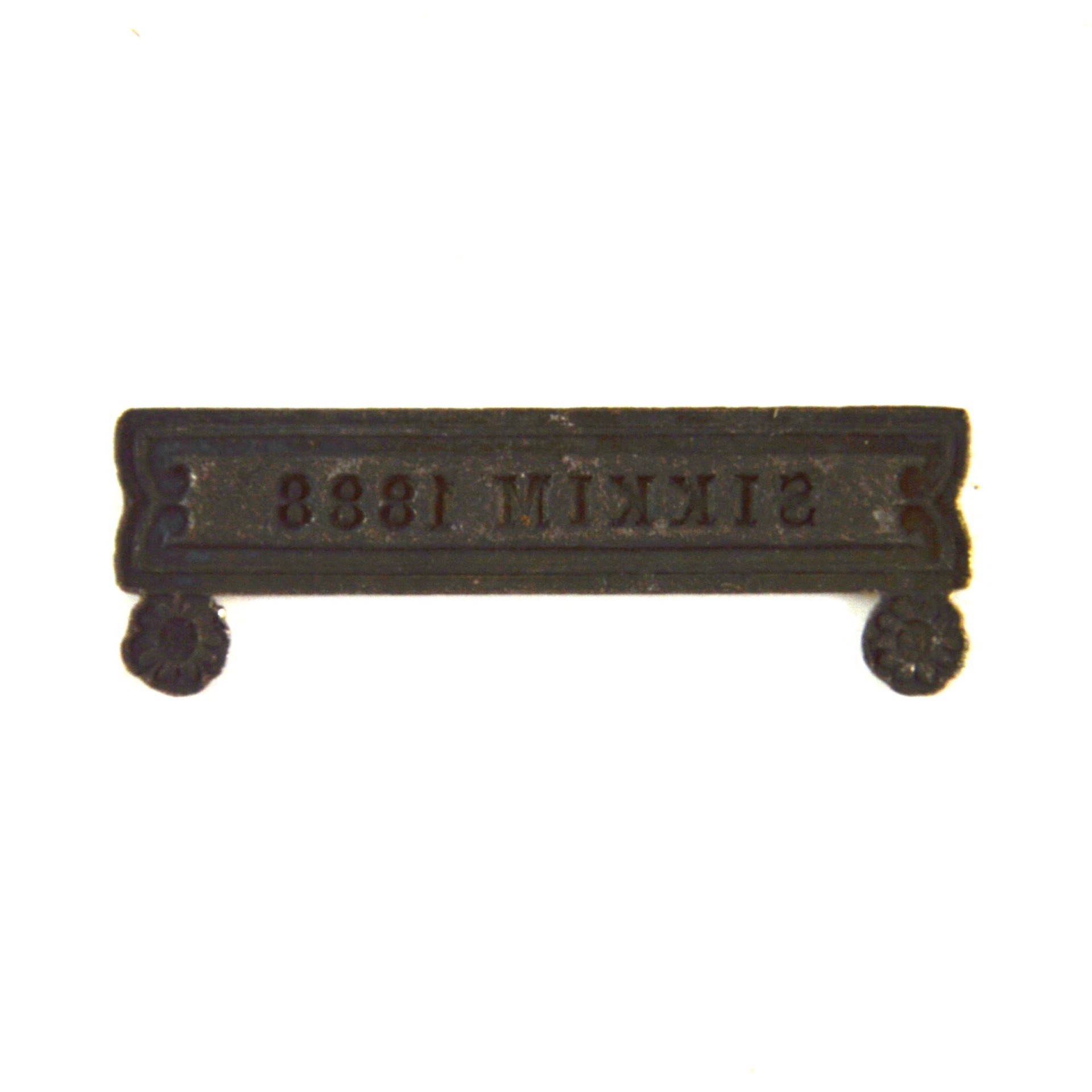Sikkim 1888 Clasp Face - Contemporary Tailor’s Copy - Image 2