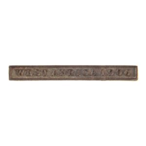 West Africa 1906 Clasp Face - Contemporary Tailor's Copy