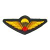 Canadian Operational Embroidered Parachute Wings - Red Maple Leaf