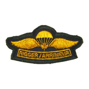 Canadian Rigger Embroidered Qualification Parachute Wings Patch