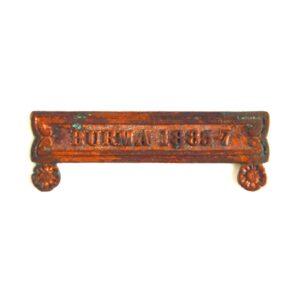 Burma 1885-7 Bronze Clasp Face - Contemporary Tailor's Copy