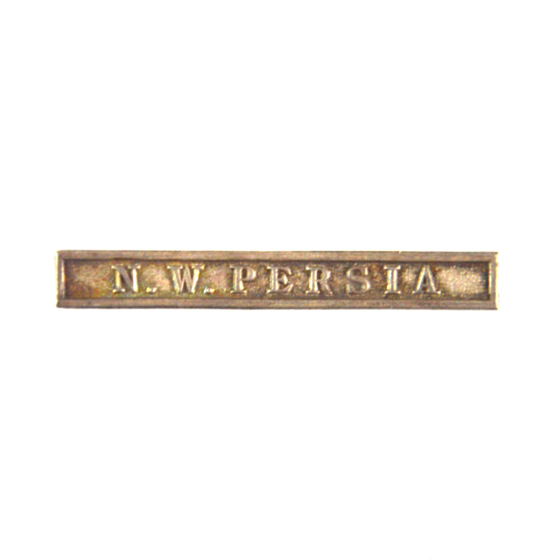N. W. Persia Clasp Face – Contemporary Tailor’s Copy for the General Service Medal (1918)