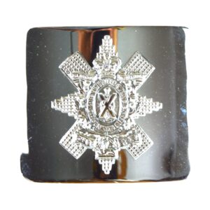 5th Volunteer Battalion (Glasgow Highlanders), Highland Light Infantry (HLI) Chrome Waist Belt Buckle – Victorian Crown (Modern-Made)