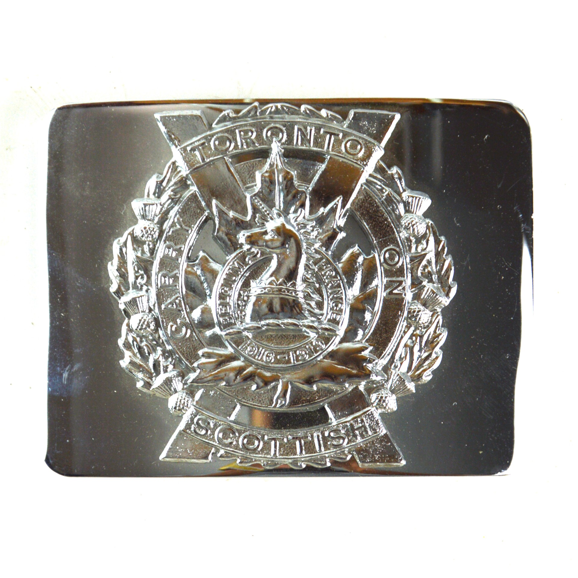 Toronto Scottish Regiment Chrome Waist Belt Buckle