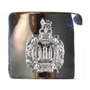 King's Own Scottish Borderers (KOSB) Chrome Waist Belt Buckle - Queen's Crown