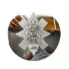 Royal Highlanders (Black Watch) Chrome Plaid Broach - Queen's Crown