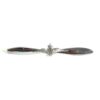 Royal Air Force (RAF) Chrome Propeller Sweetheart Brooch Badge - King's Crown - Manufactured by FWC&S Ltd.