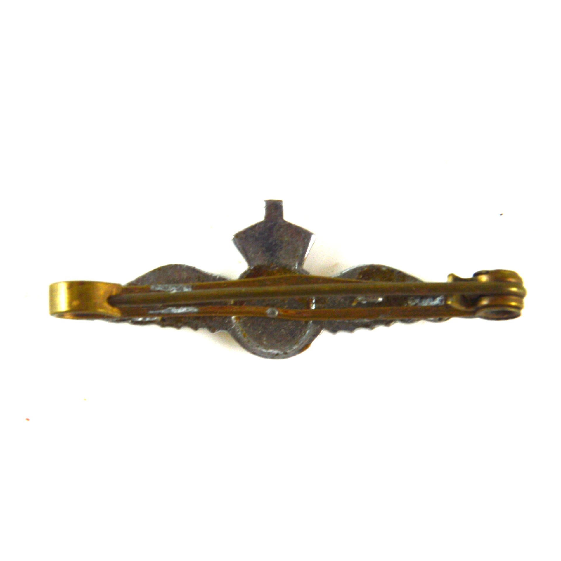Royal Air Force (RAF) Chrome Wings Sweetheart Brooch Badge - King's Crown - Image 2