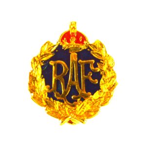 Royal Air Force (RAF) Gilt and Enamel Lapel Badge - King's Crown