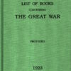 List of Books Concerning the Great War by George Prothero