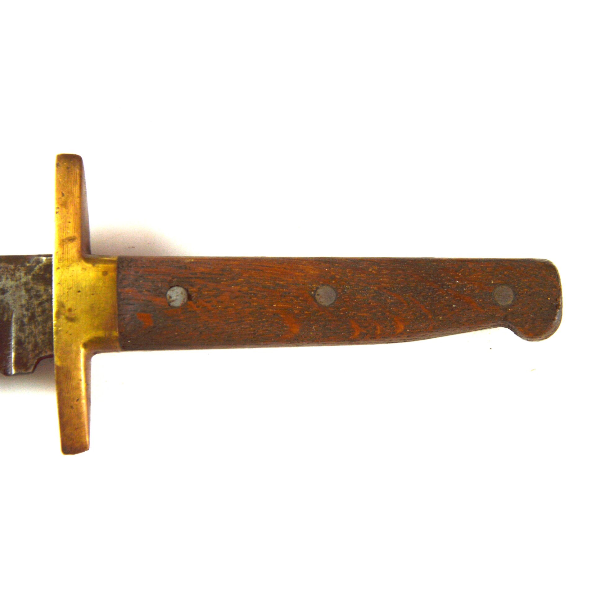 Antique Brass Guard Bowie Hunting Knife - Image 3