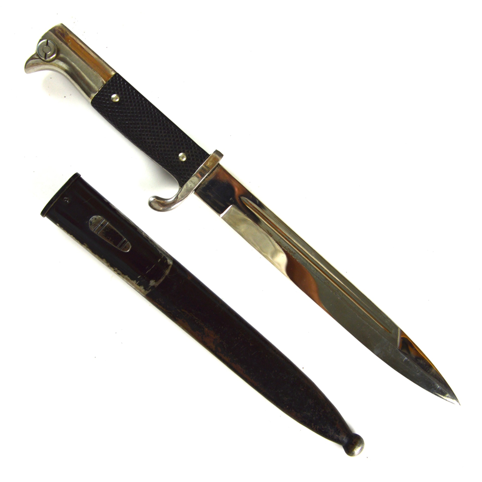 German Third Reich NCO's Short Dress Bayonet - Manufactured by Emil Voos, Solingen