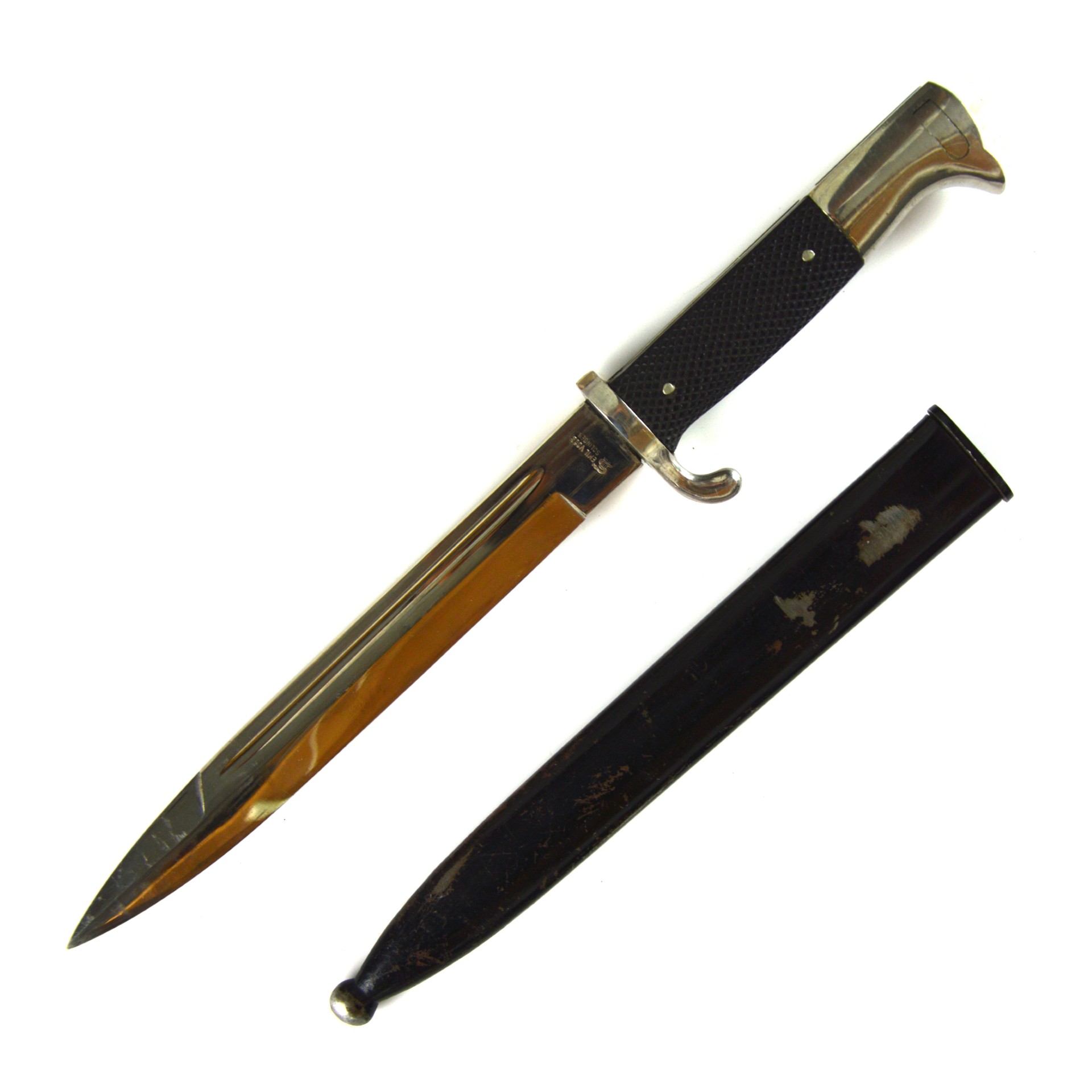 German Third Reich NCO's Short Dress Bayonet - Manufactured by Emil Voos, Solingen - Image 2