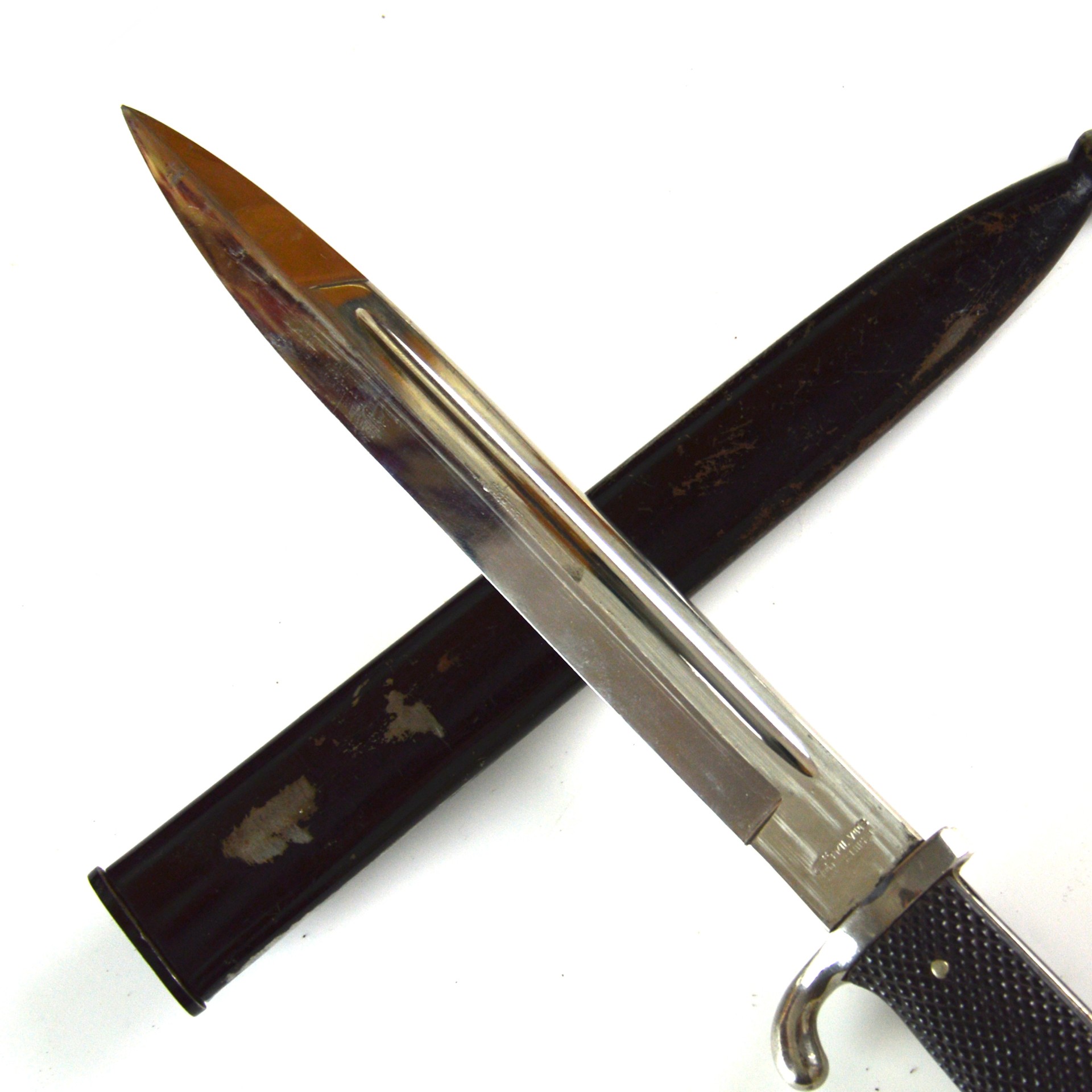 German Third Reich NCO's Short Dress Bayonet - Manufactured by Emil Voos, Solingen - Image 8