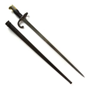 French M1874 Gras Bayonet with Matching Serial Numbers - Manufactured by St. Etienne Weapons Factory, Dated April 1879