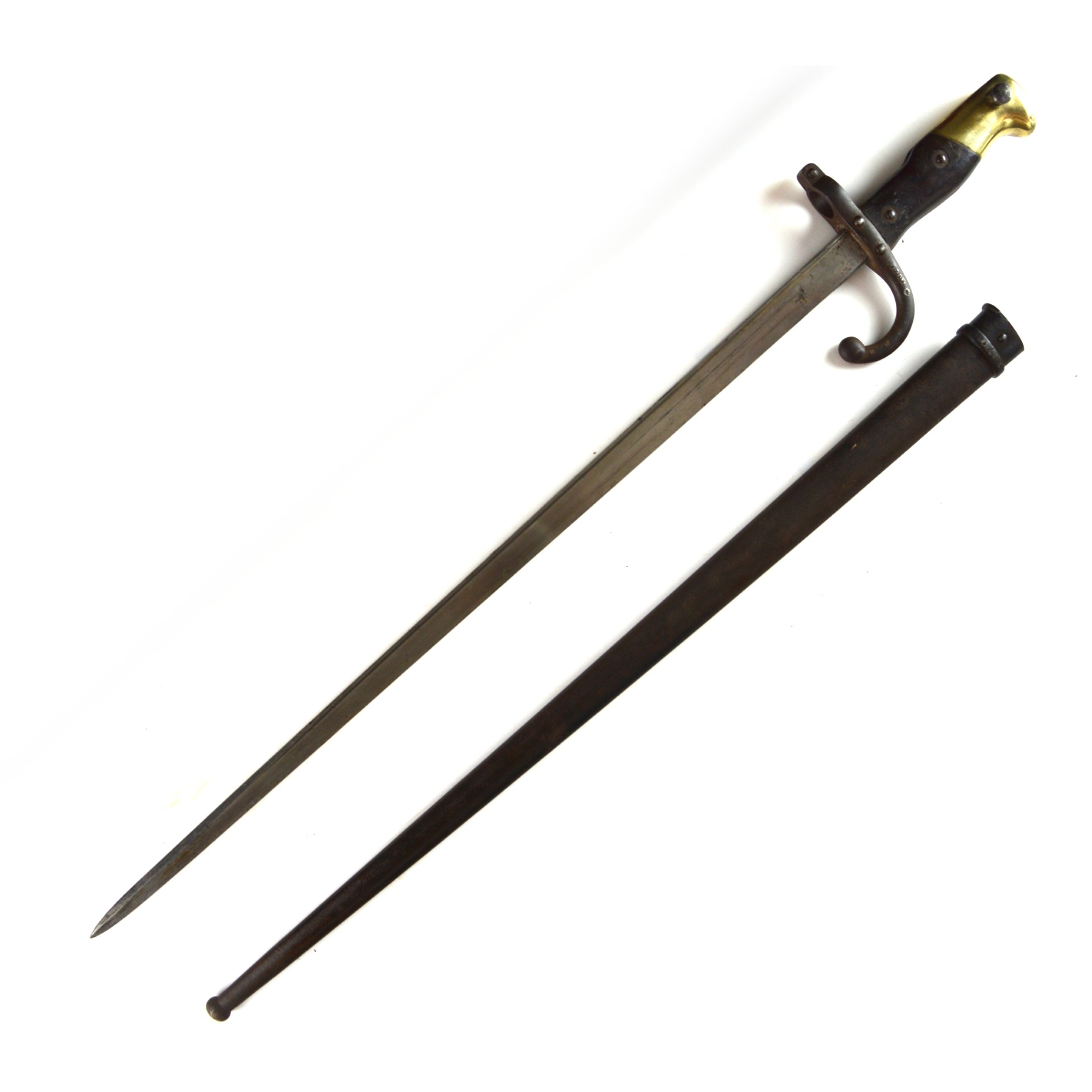 French M1874 Gras Bayonet with Matching Serial Numbers - Manufactured by St. Etienne Weapons Factory, Dated April 1879 - Image 2