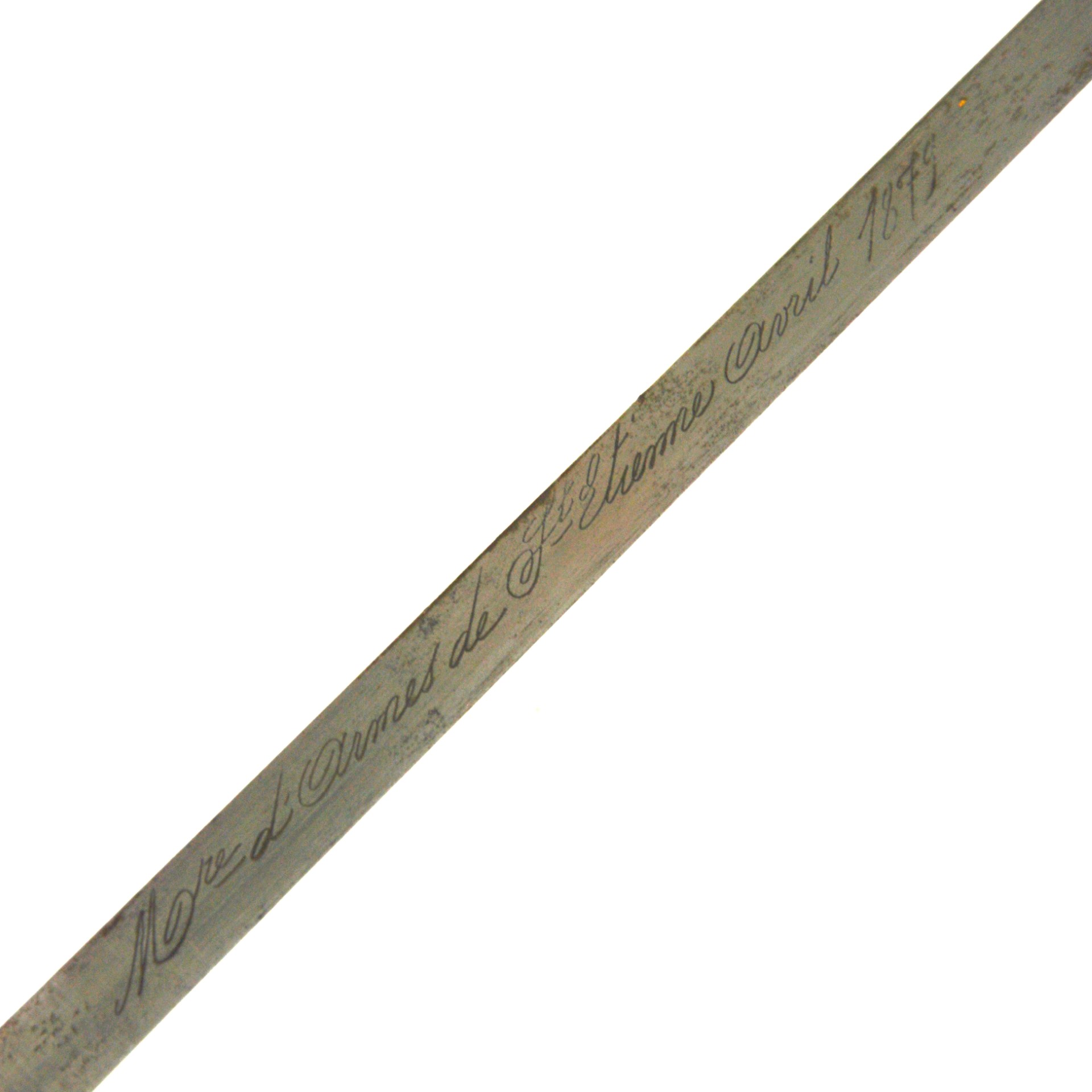 French M1874 Gras Bayonet with Matching Serial Numbers - Manufactured by St. Etienne Weapons Factory, Dated April 1879 - Image 9