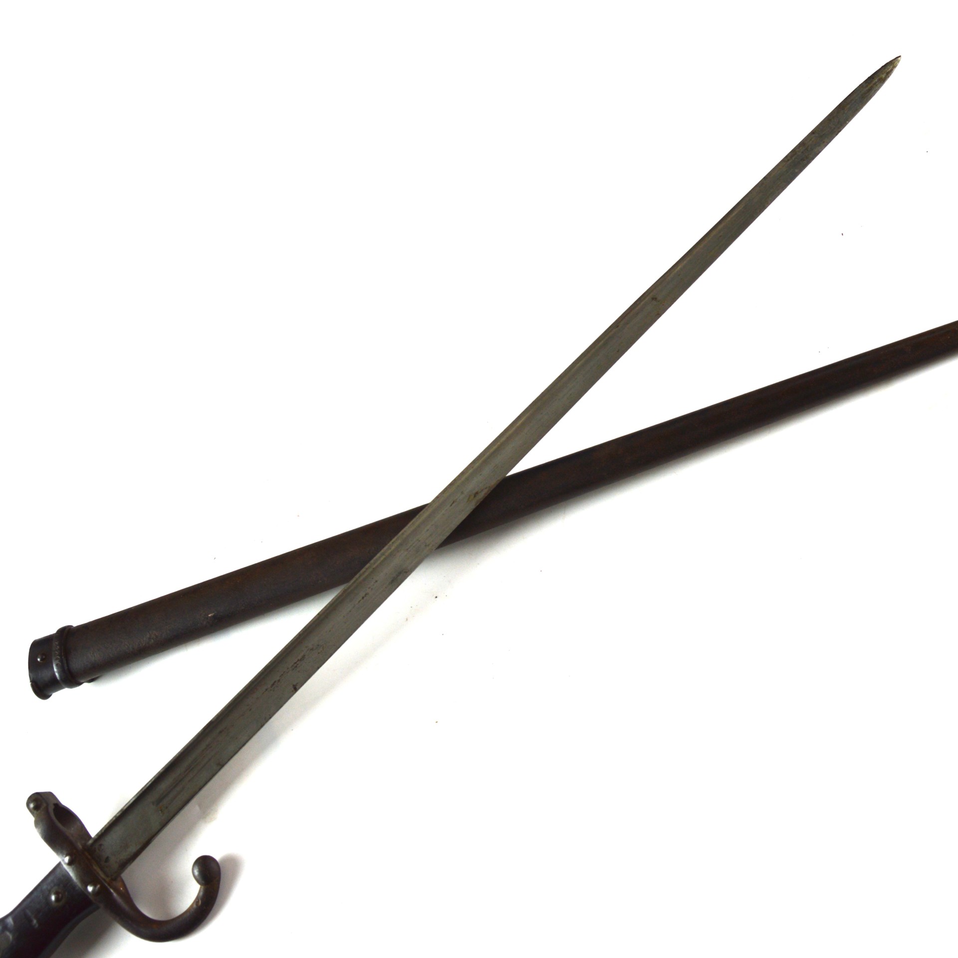 French M1874 Gras Bayonet with Matching Serial Numbers - Manufactured by St. Etienne Weapons Factory, Dated April 1879 - Image 8