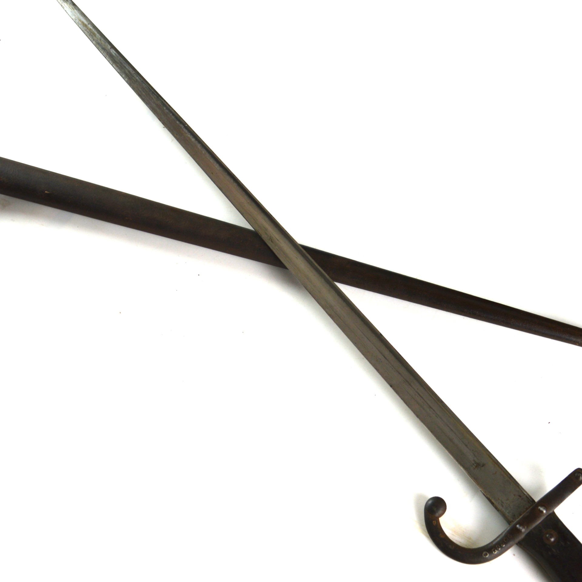 French M1874 Gras Bayonet with Matching Serial Numbers - Manufactured by St. Etienne Weapons Factory, Dated April 1879 - Image 7