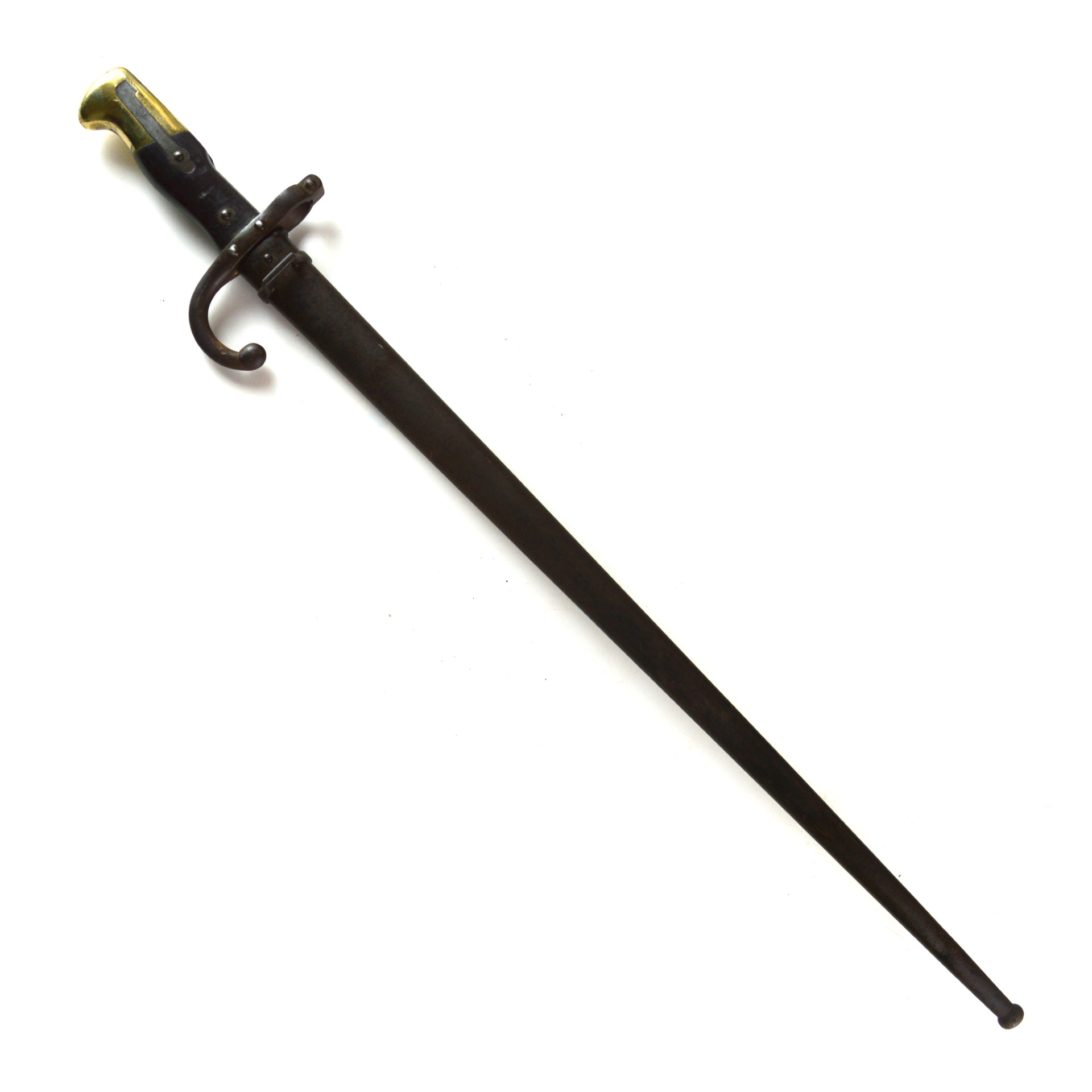 French M1874 Gras Bayonet with Matching Serial Numbers - Manufactured by St. Etienne Weapons Factory, Dated April 1879 - Image 3
