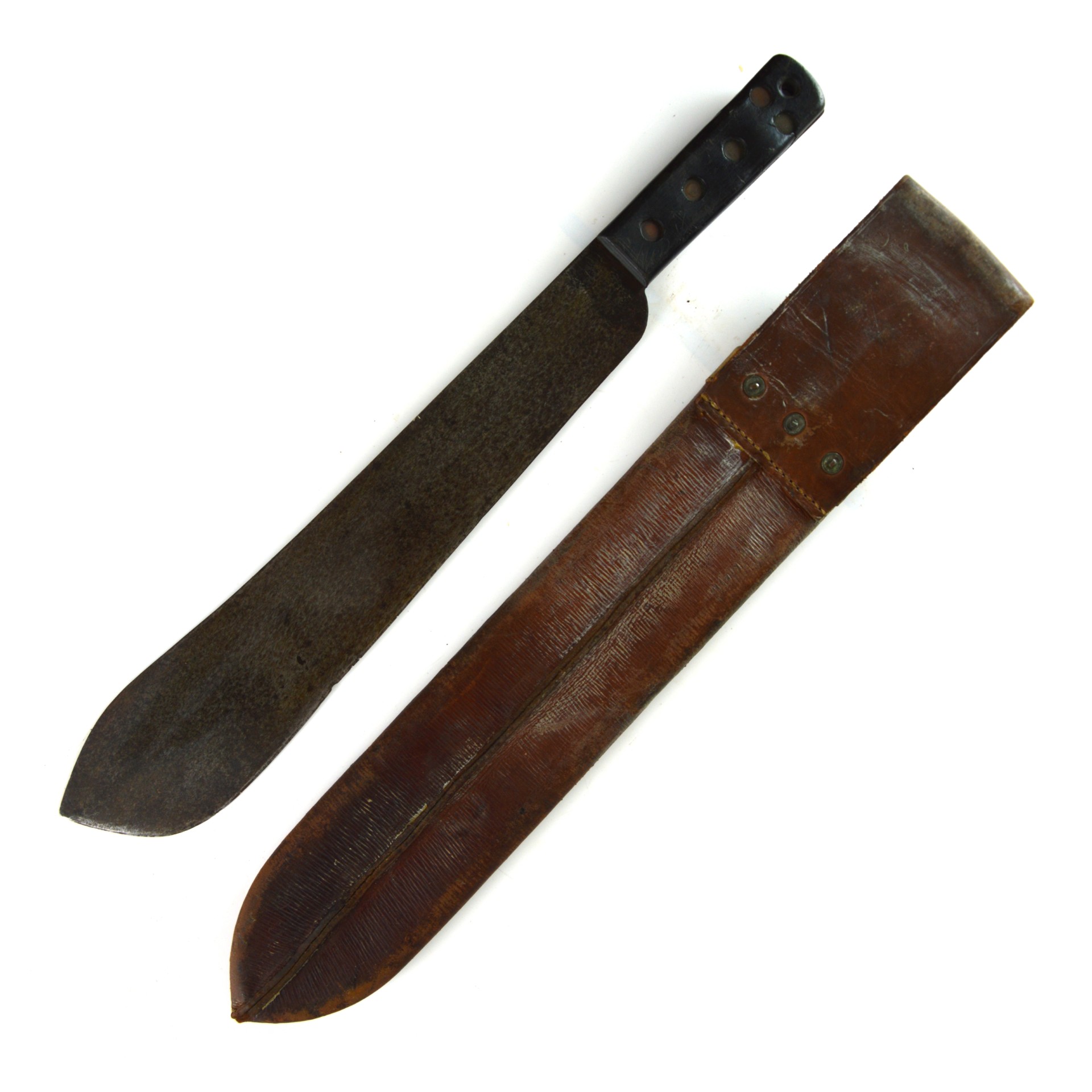British WWII Jungle Machete in Scabbard - Manufactured by JJB, Dated 1945 - Image 2