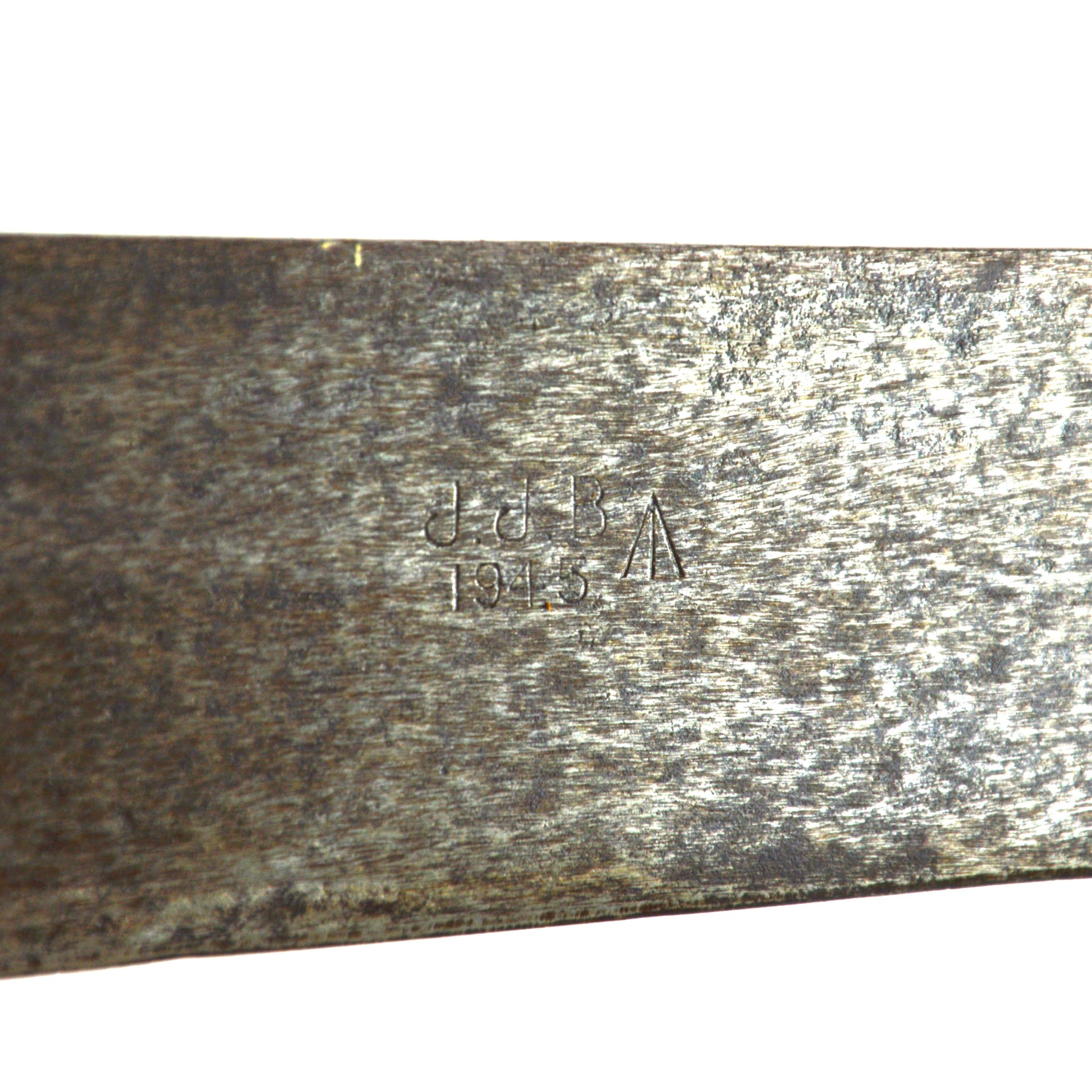 British WWII Jungle Machete in Scabbard - Manufactured by JJB, Dated 1945 - Image 7