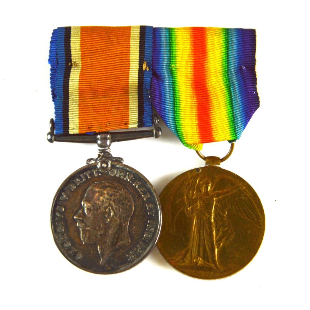 War and Victory Pair - Private William Charles Clarke, Army Veterinary Corps