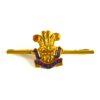 Welch Regiment Gilt and Enamel Sweetheart Tie Brooch (1920-1969 Pattern)