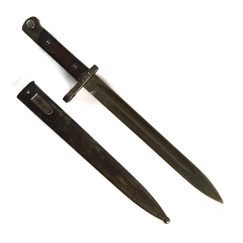 Czechoslovakian M1895 Mannlicher Bayonet in Scabbard - Manufactured by OEWG, Steyr