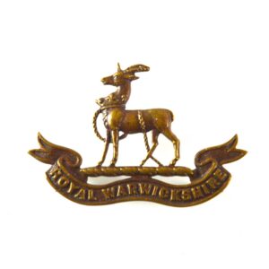 Royal Warwickshire Regiment Officer's Service Dress Collar Badge (1902-1968 Pattern)