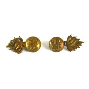 Royal Dublin Fusiliers Collar Badges - Pair