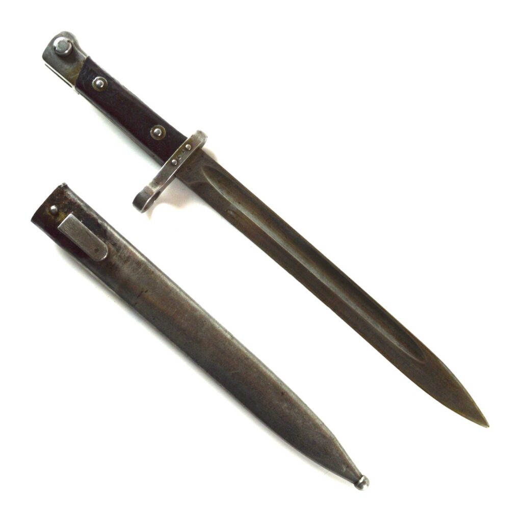 Austrian M1895 Mannlicher Bayonet in Scabbard - Manufactured by OEWG, Steyr