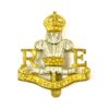 Royal Monmouthshire Royal Engineers (Militia) Cap Badge (King's Crown) - Original by J.R. Gaunt, London